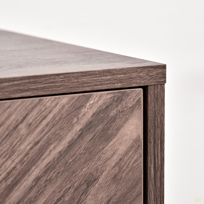 Buffet buffet, armoire de cuisine à double porte à chevrons, armoire d'appoint avec tablette réglable