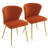 Modern Tufted Velvet Curved Back Dining Chair with Metal Legs-1144001351