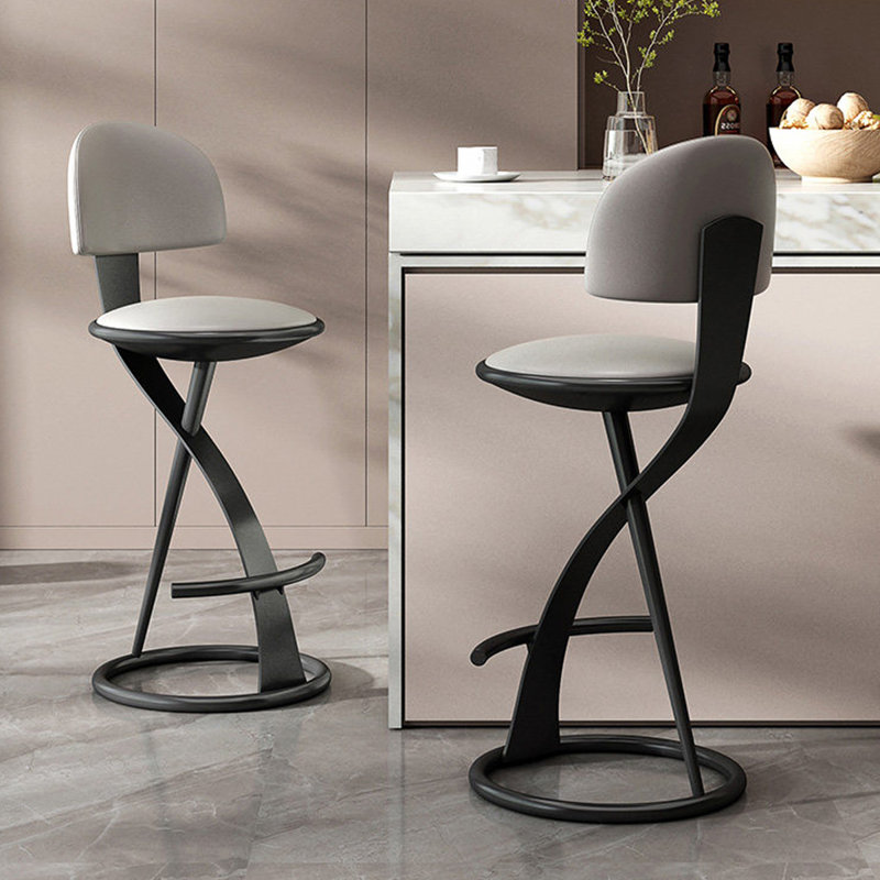 Chaise d'appoint noire à dossier solide (ensemble de 4), Noir, 4, 29.53"