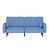 100 % polyester bleu clair est en rupture de stock
