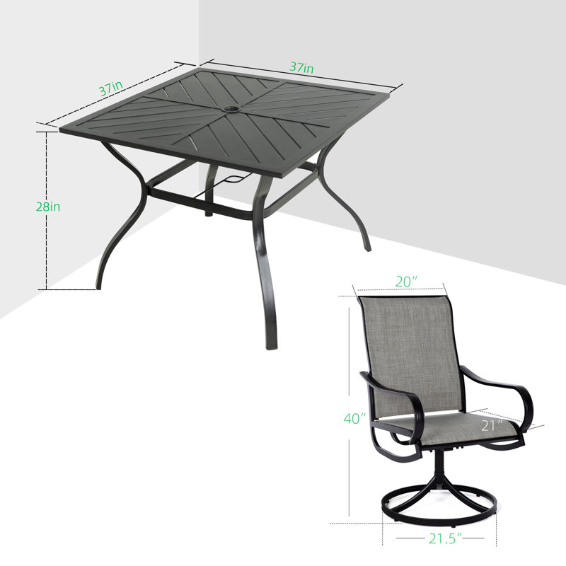 Ensemble repas carré pour 2 personnes Square