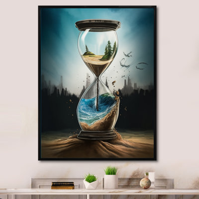 Sablier hyperréaliste I, reproduction d'art sur toile