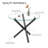 36" Glass Dining Room Table Set for 4, 5-Piece Round Black Dining Table with Metal Legs,  4pcs Velvet Upholstered Chairs with Wood Legs, Glass Kitchen Table and Chairs Set-466617177