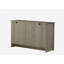 Console en chêne gris de 47 po Nyla, buffet, buffet avec tablettes et portes d'armoire