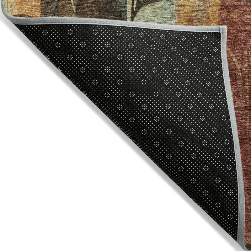 Tapis de blé Xhevrie intérieur / extérieur lavable à la machine, Rectangle 10 pi x 14 pi