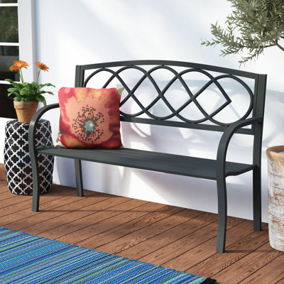50" Celtic Knot Metal Garden Bench