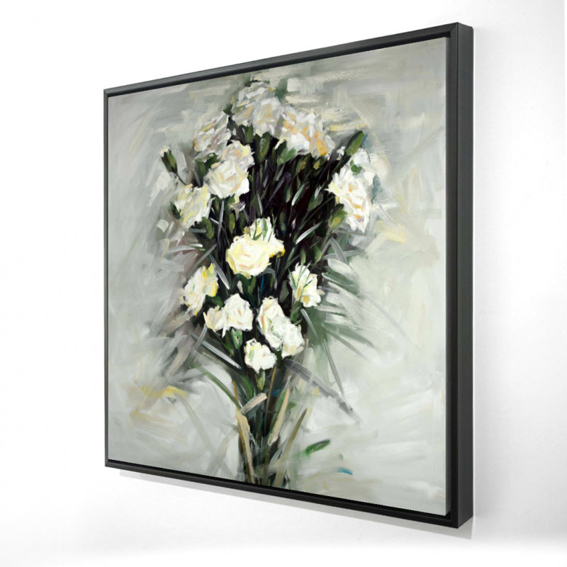 «Lisianthus White Bouquet» sur toile