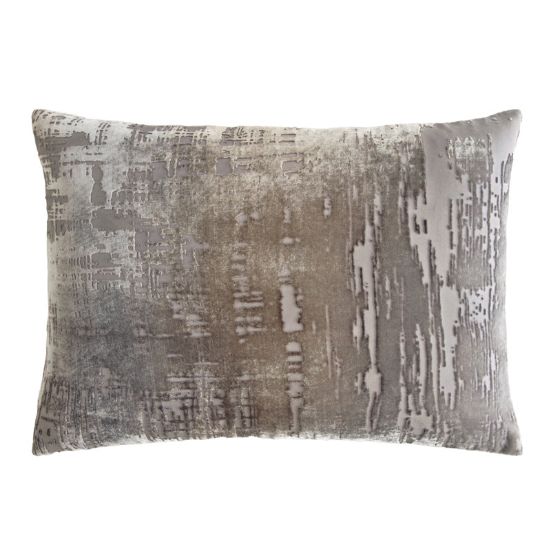 Brush Stroke Lumbar Pillow Cover & Insert, Coyote, 14" H x 20" W