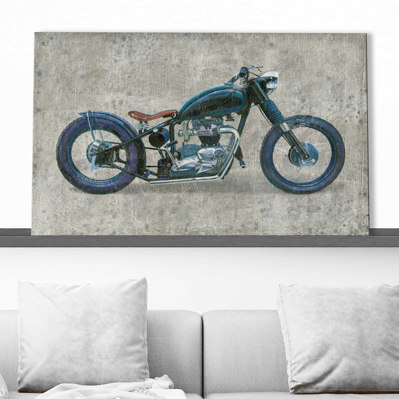 Lets Roll I Grunge - impression, H 24 po x l 40 po x P 1,5 po, Toile tendue