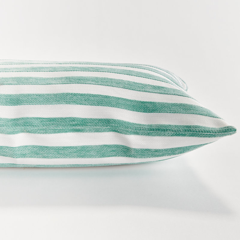 Polyester Indoor/Outdoor Pillow Cover & Insert, Seafoam, Rectangular 12"H x 22"W