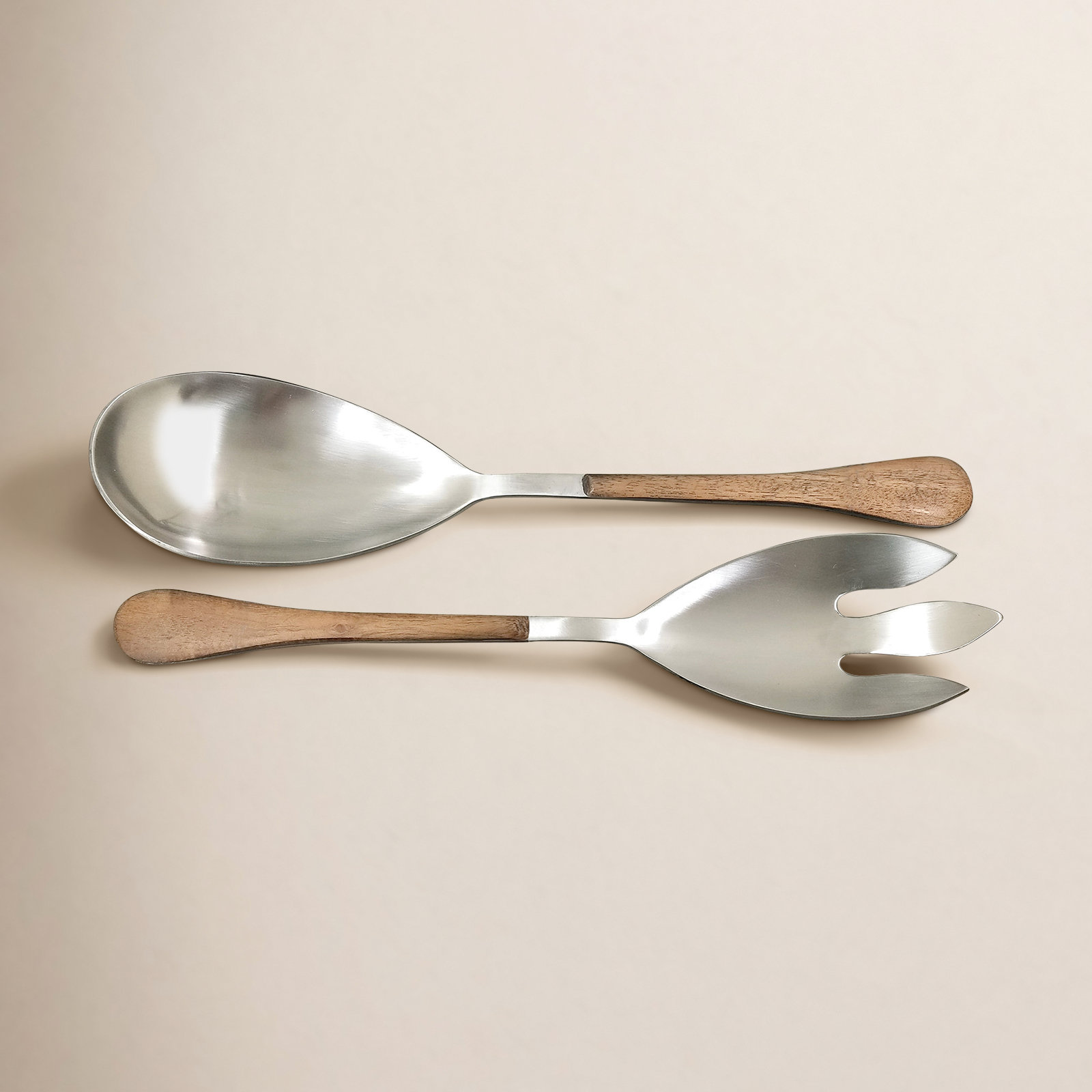 Drucilla Stainless Steel Salad Servers