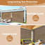LIFERUN 187cm W x 3cm D Polyester Cover Retractable Patio Awning-126586376