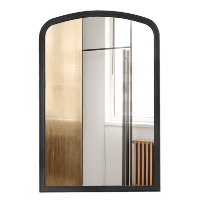Lucena Wood Arched Rectangle Wall Mirror