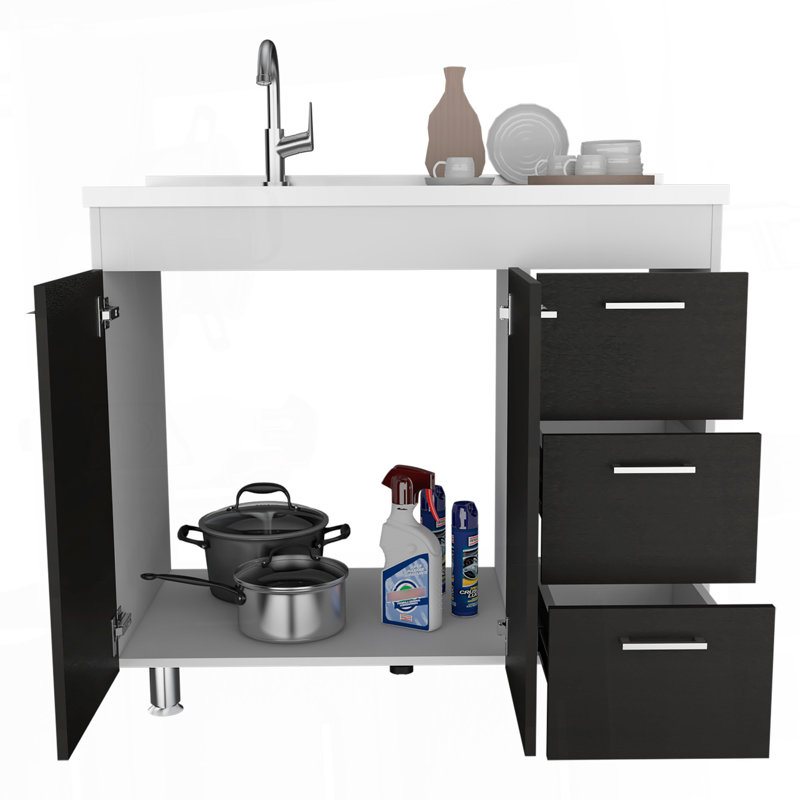 3-Drawer Base Cabinet And