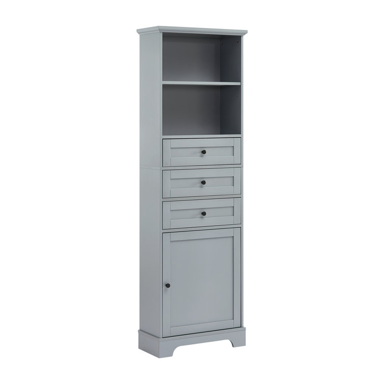 Wildon Home® Arkansas Tall Bathroom Cabinet, Freestanding Storage