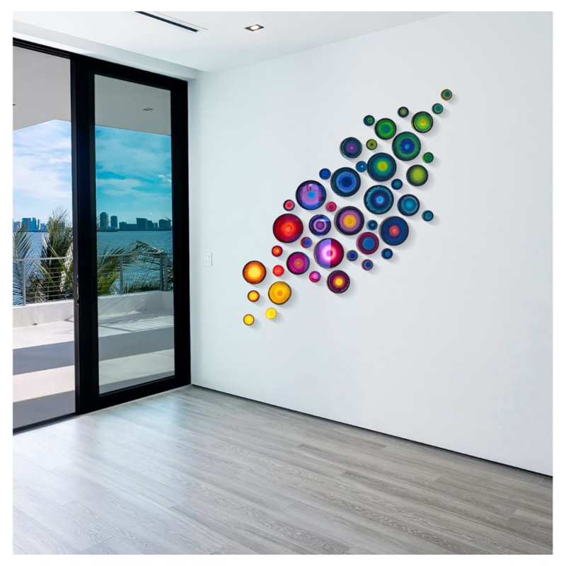 Ensemble de décorations murales Circle Agates
