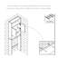 Armoire de rangement au-dessus de la toilette avec 3 tablettes réglables et 2 portes, pour la salle de bain (61,71 x 23,62 x 9,05 pouces, blanc mat)
