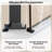 48"W X 76" H Double Sliding Frameless Shower Door With 5/16"(8mm) Clear Tempered Glass