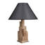 Lampe de table industrielle industrielle, corps en bois, brun et noir | Hauteur 22,0, abat-jour 11,8 diamètre | Douille E27 de 40 W maximum, interrupteur marche / arrêt sur câble | Parfait pour la maison, le bureau et le décor champêtre | Solution d'éclairage élégante-154692401