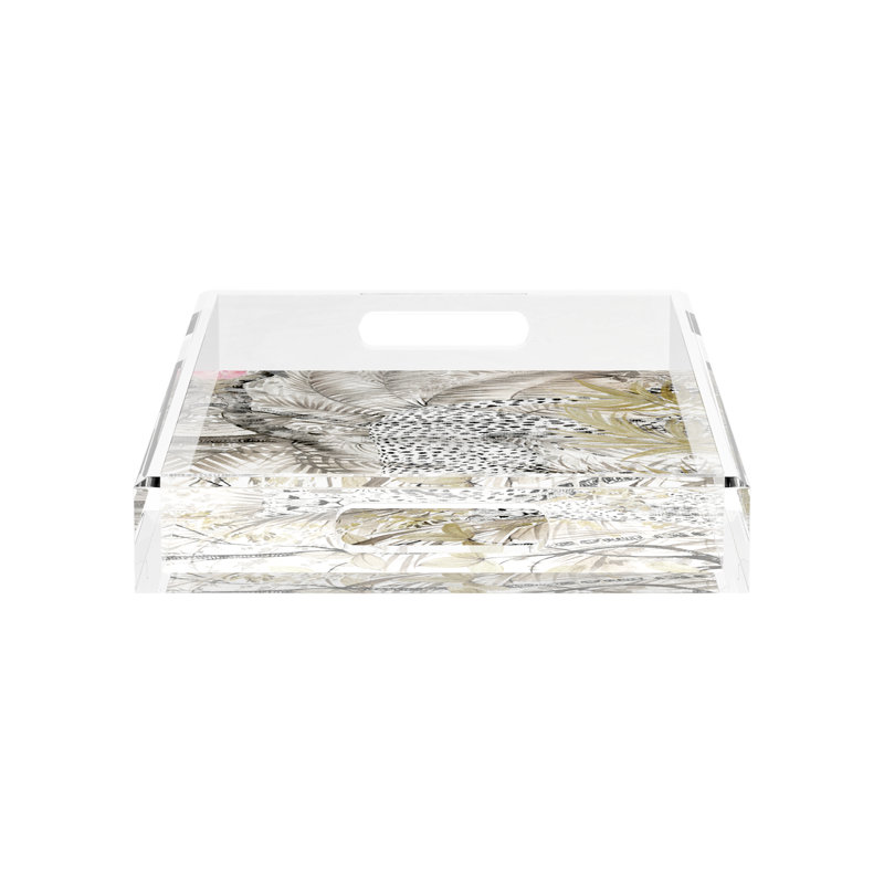 Plateau décoratif rectangulaire Arcadia Chettah, L 17 po x P 10,5 po x H 2 po