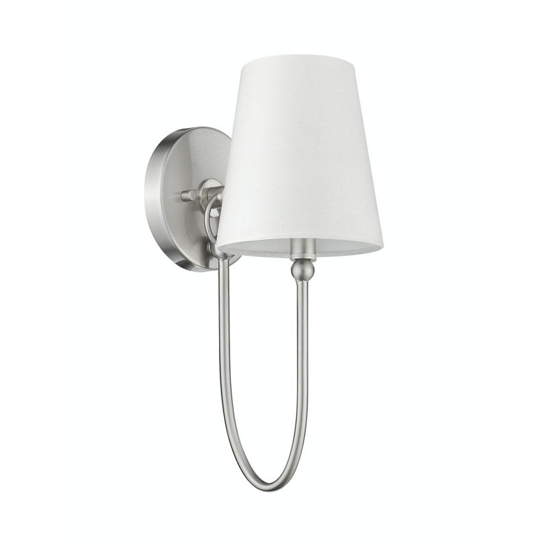 Appliquee à bras en nickel satinable 1 lumière Aarshiya