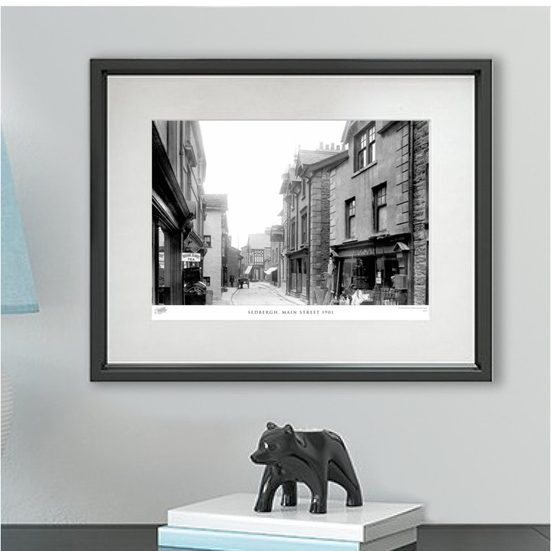 Sedbergh, Main Street 1901 - Single Picture Frame Print, 60cm H x 80cm W x 2.3cm D