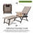 Kozyard 2 Pieces Aluminum Outdoor Chaise Lounge Chair Adjustable Reclining Patio Lounge with Drink Holder, Weather-Resistant Pool, Balcony, Yard Recliner, Assemble-Free, Beige-2130255609