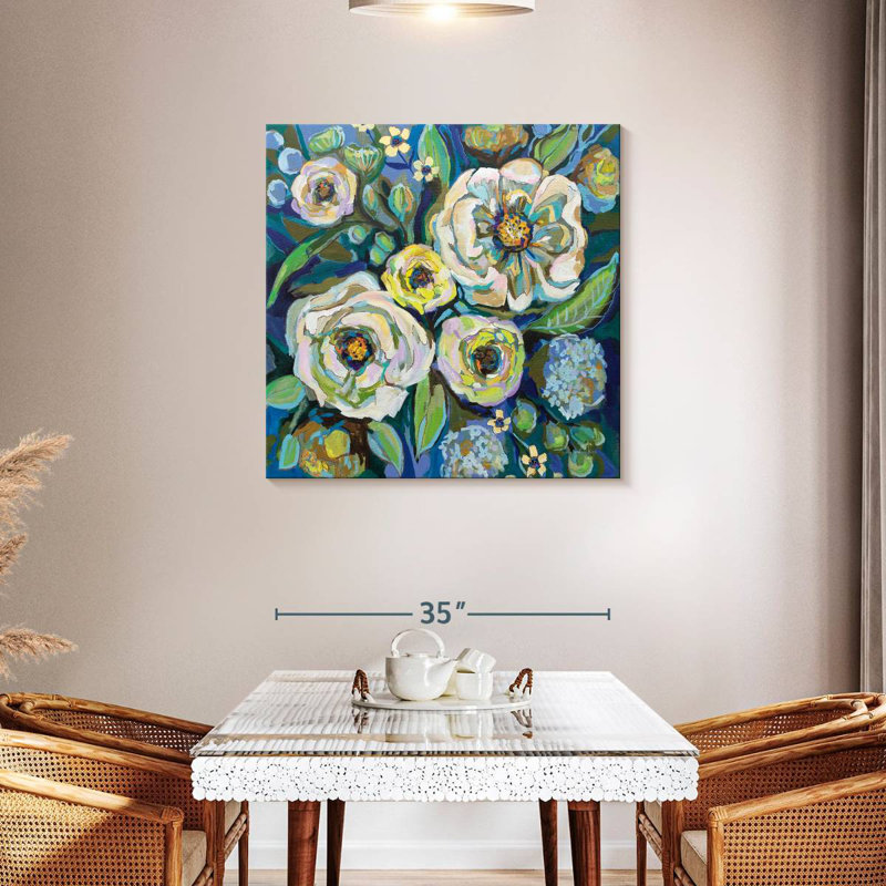 Floral Harnek Ocean House, H 36 po x l 36 po