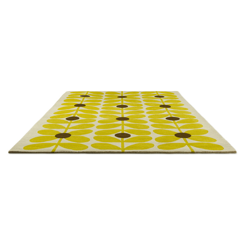Hand Tufted Wool Floral Area Rug, Rectangle 5'3" x 7'6"