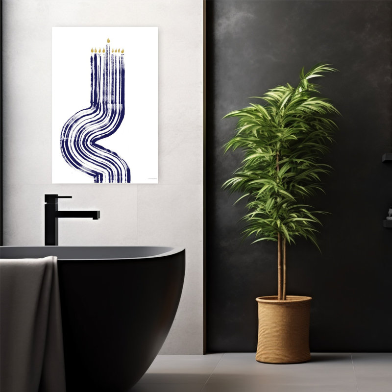 Exodus Abstract Contemporary Winter Art, 24" H x 16" W