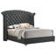 Ensemble de chambre avec très grand lit 4 pièces Aahaan - gris-923883177-923883181