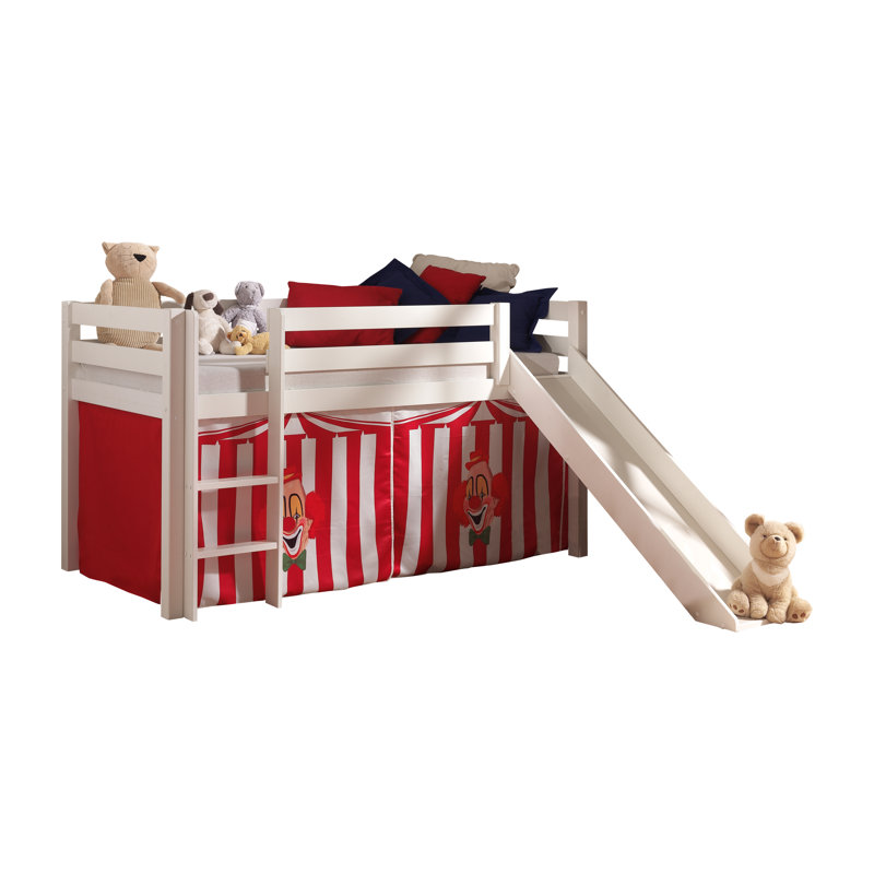 Pino Mid Sleeper Loft Bed, White, 210 x 218 cm