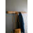 RECYCLED WOOD COATRACK WITH FORGED IRON HOOKS