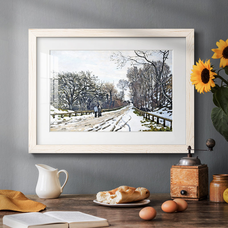Le chemin de la ferme de Saint, Blanc, H 18 po x l 26 po x P 1,5 po