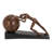 Abeilles Polystone People Decorative Brown Sculpture with Ball