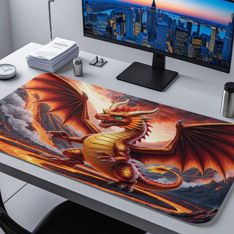 Polyester Desk Pad, 14.4x12.1