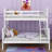 Stylish Twin Over Full Bunk Bed With Secure Ladder And Safety Guardrail Ideal For Bedroom-247801127