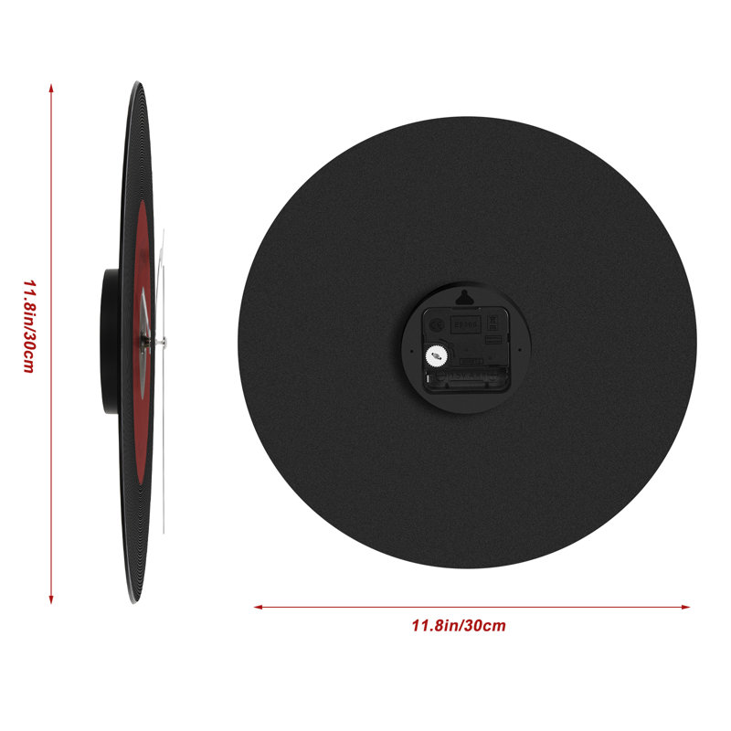 Horloge de bureau rectangulaire pour salle d'étude chambre acajou