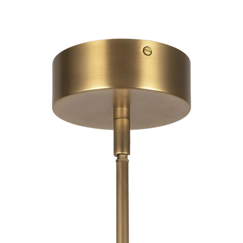 Astrid 4 - Light LED Chandelier, Vintage Brass