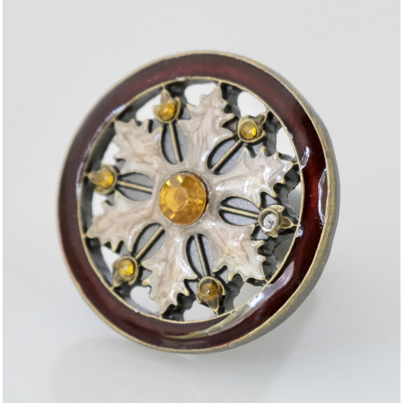 Paquet de poignées champignon 1,5 po Cloisonne Jewel