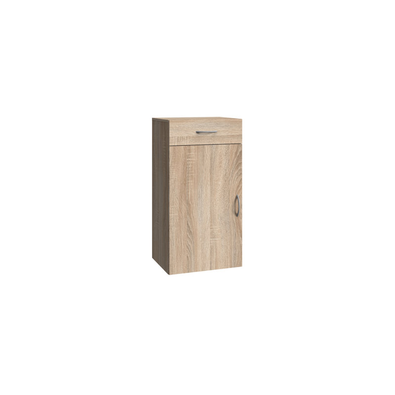 Alli Solid Wood 30cm W 1 - Drawer Chest of Drawers, Oak Sawed Raw