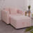 44.9"Soft  Modular Sofa Single - Very Comfortable & Stylish. Matches 30.7" Ottoman With Hydraulic Lift. Ideal For Bedroom & Living Room-538207375