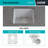 15" x 15" Quartz Kitchen Sink, Single Bowl Sink, Drop-in Sink, Undermount Sink, Granite Kitchen Sink-72644614