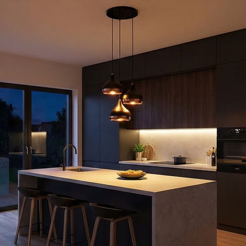 Jarline 3 - Light Kitchen Island Pendant