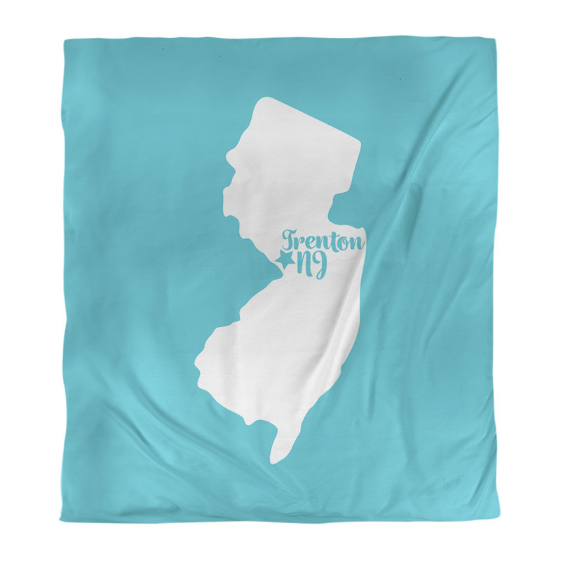 Housse de couette trenton new jersey, Housse de couette pour grand lit, Bleu sarcelle, Microfibre