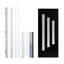 Modern FRP Exterior Doors, 36 x 80 Black Frosted Glass Left Hand Inswing