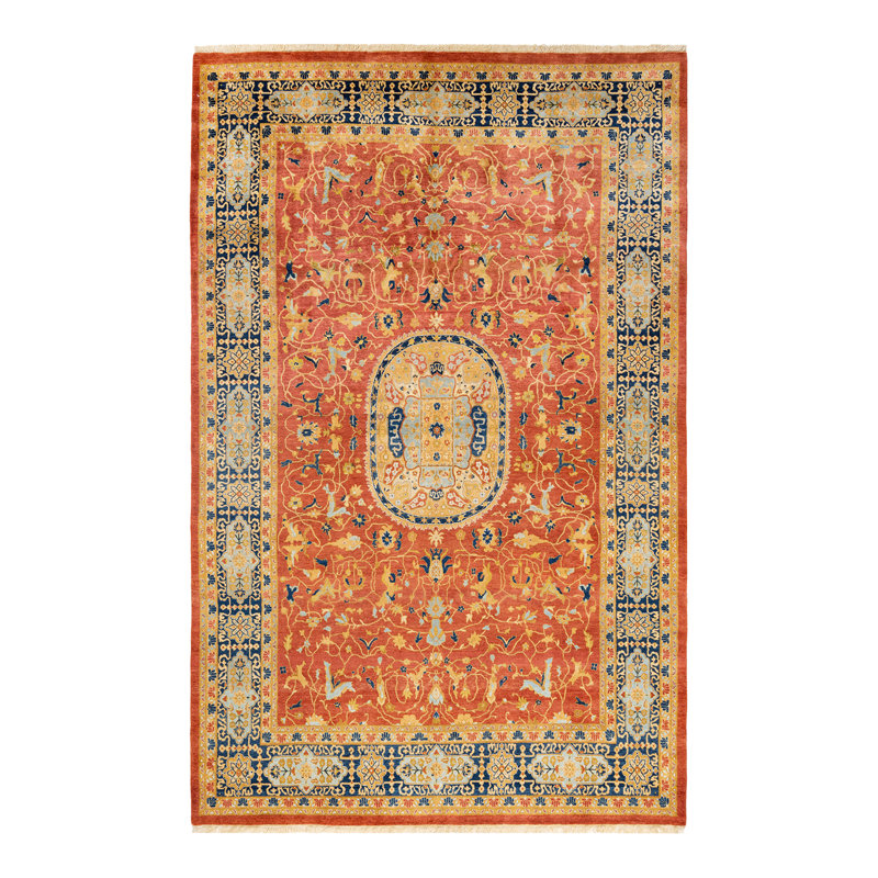Classic One-of-a-Kind 6' 0" X 9' 6" Hand Knotted Area Rug