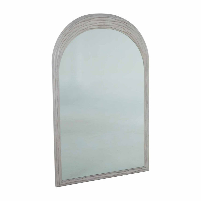 Swell Accent Mirror, Sesame White