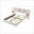 Queen Size Velvet Upholstered Platform Bed with Outlets, USB Ports, and Storage Shelves for Modern Comfort and Convenience-640522684