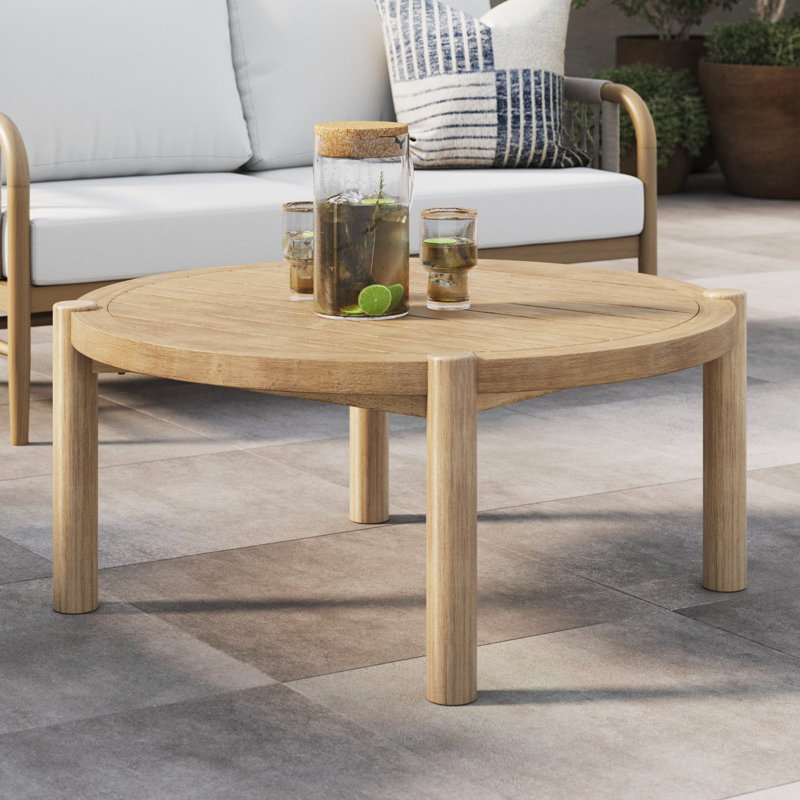 Farmhouse Outdoor Wood Coffee Table